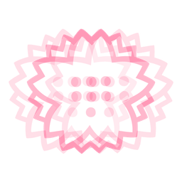 beating heart and white flower