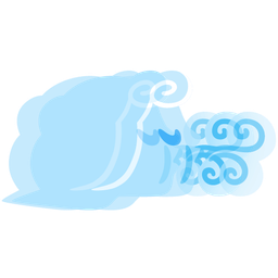 beating heart and wind face