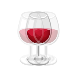 beating heart and wine glass