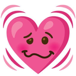 beating heart and woozy face