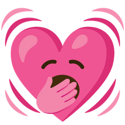 beating heart and yawning face