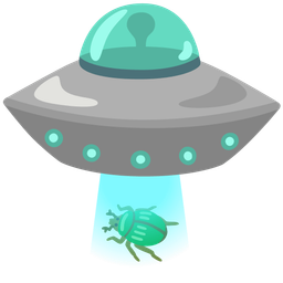 beetle and flying saucer