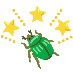 beetle and glowing star