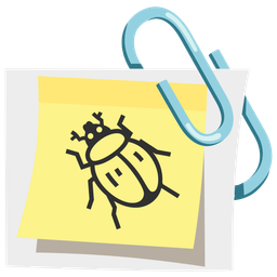 beetle and linked paperclips