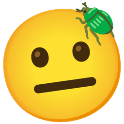 beetle and neutral face