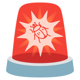 beetle and police car light