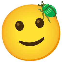 Beetle and Slightly smiling face