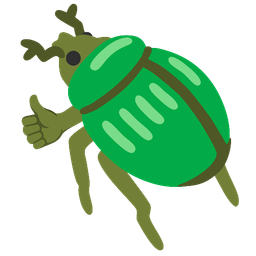 beetle and thumbs up