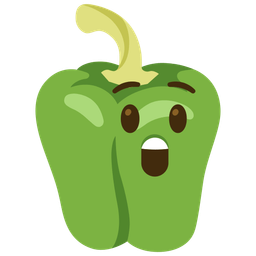 bell pepper and astonished face