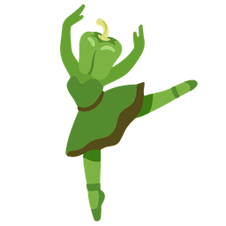 bell pepper and ballet shoes