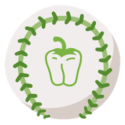 bell pepper and baseball