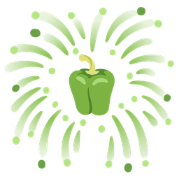 bell pepper and fireworks