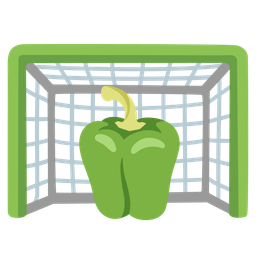 bell pepper and goal net