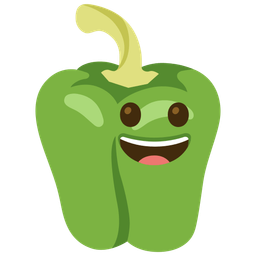 Bell pepper and Grinning face
