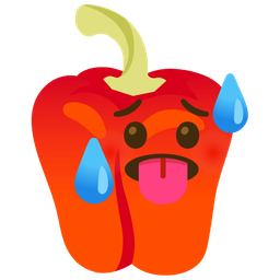 bell pepper and hot face