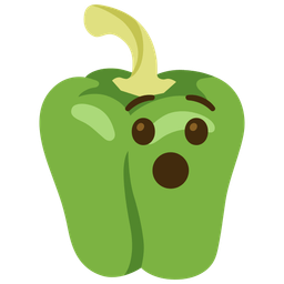 bell pepper and hushed face