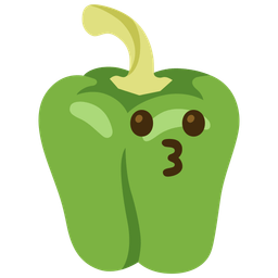 Bell pepper and Kissing face