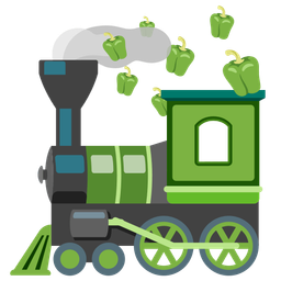 bell pepper and locomotive