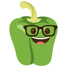 bell pepper and nerd face