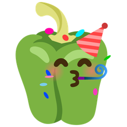 bell pepper and partying face