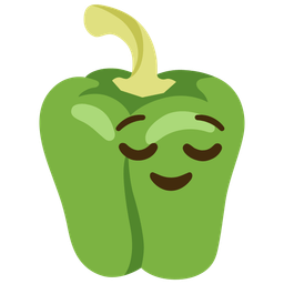 bell pepper and relieved face