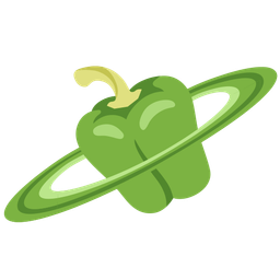 bell pepper and ringed planet