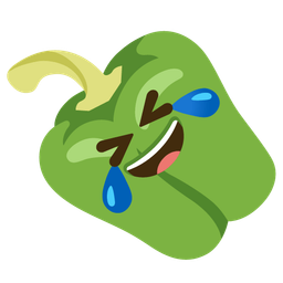 Bell pepper and Rolling on the floor laughing