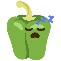 bell pepper and sleeping face