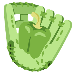 bell pepper and softball