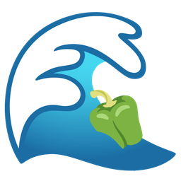 bell pepper and water wave