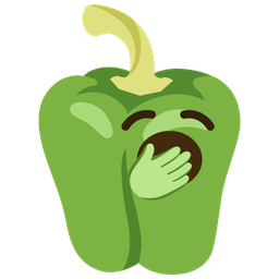 bell pepper and yawning face