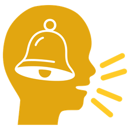 bell and busts in silhouette