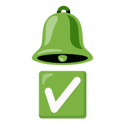 bell and check mark button