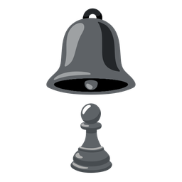 bell and chess pawn