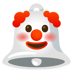 bell and clown face