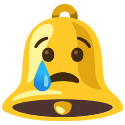 bell and crying face
