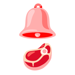 bell and cut of meat
