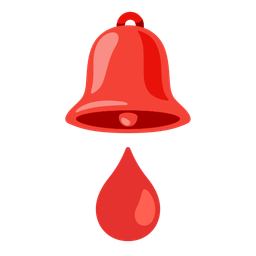 bell and drop of blood