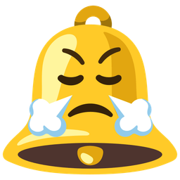 bell and face with steam from nose