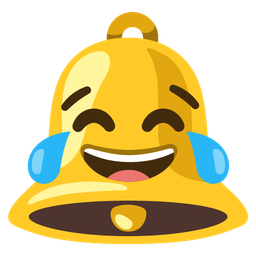 Bell and Face with tears of joy