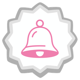 bell and fish cake with swirl