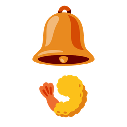 bell and fried shrimp