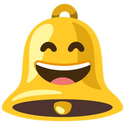 Bell and Grinning face with smiling eyes
