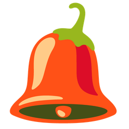 bell and hot pepper