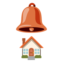 bell and house