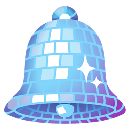 bell and mirror ball