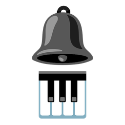 bell and musical keyboard