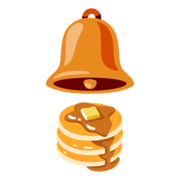 bell and pancakes