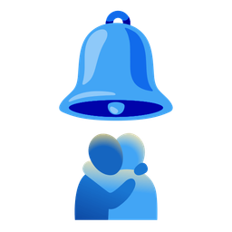 bell and people hugging