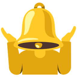 bell and person shrugging